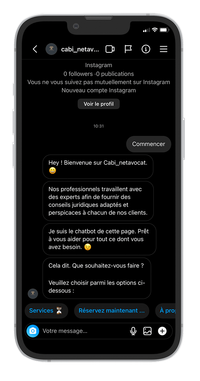 Création de Bot Instagram - PCM Agency
